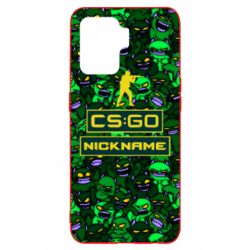 Чехол для Oppo Reno 5 Lite Your Nickname CsGo backraund mp9 impire - PrintSalon