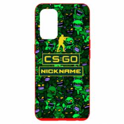 Чехол для Oppo Reno 5 4G Your Nickname CsGo backraund mp9 impire - PrintSalon