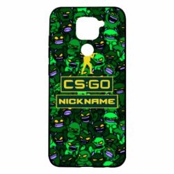 Чехол для Xiaomi Redmi Note 9/Redmi 10X Your Nickname CsGo backraund mp9 impire - PrintSalon