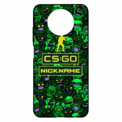 Чехол для Xiaomi Redmi Note 9 5G/Redmi Note 9T Your Nickname CsGo backraund mp9 impire - PrintSalon