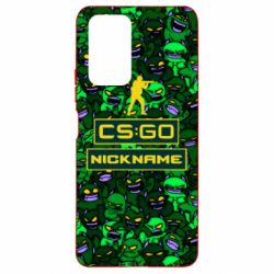 Чехол для Xiaomi Redmi Note 10 Pro Your Nickname CsGo backraund mp9 impire - PrintSalon