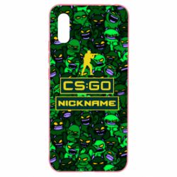 Чехол для Xiaomi Redmi 9a Your Nickname CsGo backraund mp9 impire - PrintSalon