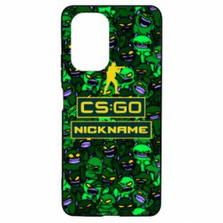 Чехол для Xiaomi Poco F3/K40 Your Nickname CsGo backraund mp9 impire - PrintSalon