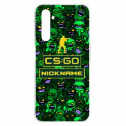 Чехол для Realme 6 Pro Your Nickname CsGo backraund mp9 impire - PrintSalon