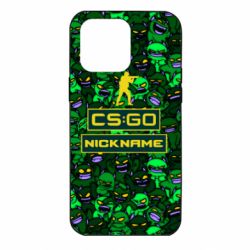 Чехол для iPhone 14 Pro Max Your Nickname CsGo backraund mp9 impire - PrintSalon