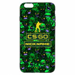 Чехол для iPhone 6 Plus/6S Plus Your Nickname CsGo backraund mp9 impire - PrintSalon