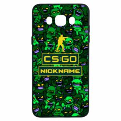 Чехол для Samsung J7 2016 Your Nickname CsGo backraund mp9 impire - PrintSalon