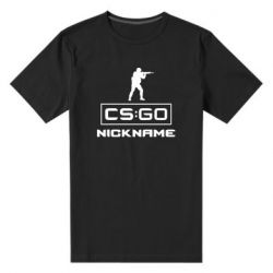 Мужская футболка премиум Ваш псевдоним в игре CsGo - PrintSalon