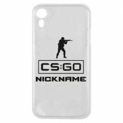 Чехол для iPhone XR Ваш псевдоним в игре CsGo