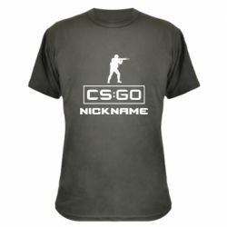 Камуфляжная футболка Ваш псевдоним в игре CsGo - PrintSalon