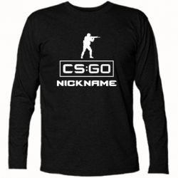 Футболка с длинным рукавом Ваш псевдоним в игре CsGo - PrintSalon