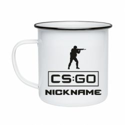 Кружка эмалированная Ваш псевдоним в игре CsGo - PrintSalon