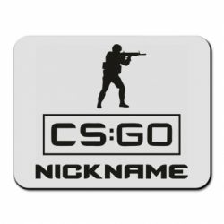 Коврик для мыши Ваш псевдоним в игре CsGo - PrintSalon