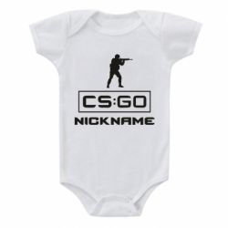 Детский бодик Ваш псевдоним в игре CsGo - PrintSalon