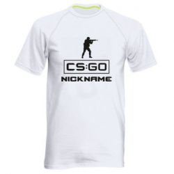 Мужская футболка для спорта Ваш псевдоним в игре CsGo - PrintSalon