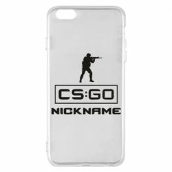 Чехол для iPhone 6 Plus/6S Plus Ваш псевдоним в игре CsGo - PrintSalon