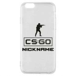 Чехол для iPhone 6/6S Ваш псевдоним в игре CsGo - PrintSalon