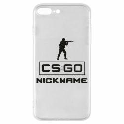 Чехол для iPhone 8 Plus Ваш псевдоним в игре CsGo - PrintSalon