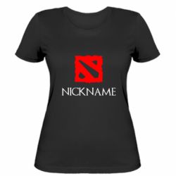 Женская футболка Your nickname Dota2 - PrintSalon