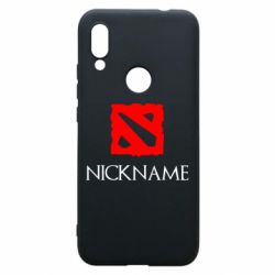 Чехол для Xiaomi Redmi 7 Your nickname Dota2 - PrintSalon