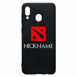 Чехол для Samsung A20 Your nickname Dota2