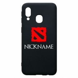 Чехол для Samsung A40 Your nickname Dota2 - PrintSalon
