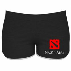Женские шорты Your nickname Dota2 - PrintSalon