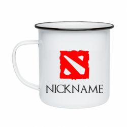 Кружка эмалированная Your nickname Dota2 - PrintSalon