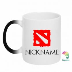 Чашка-хамелеон Your nickname Dota2