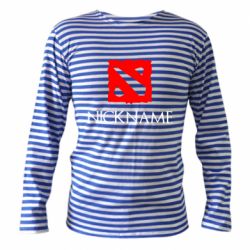 Тельняшка с длинным рукавом Your nickname Dota2 - PrintSalon