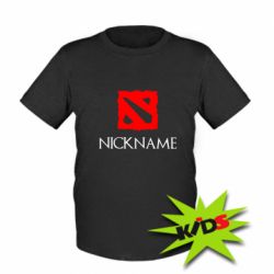 Детская футболка Your nickname Dota2