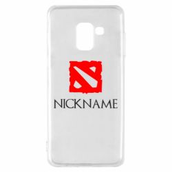 Чехол для Samsung A8 2018 Your nickname Dota2 - PrintSalon