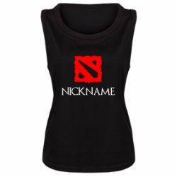 Женская майка Your nickname Dota2