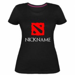 Женская премиум футболка Your nickname Dota2 - PrintSalon