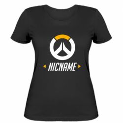 Женская футболка Your Nickname Overwatch - PrintSalon