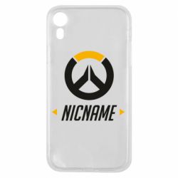 Чехол для iPhone XR Your Nickname Overwatch - PrintSalon