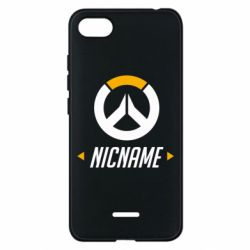Чехол для Xiaomi Redmi 6A Your Nickname Overwatch