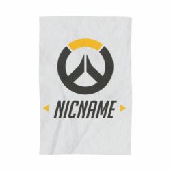 Полотенце с принтом Your Nickname Overwatch - PrintSalon
