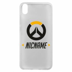 Чехол для Xiaomi Redmi 7A Your Nickname Overwatch - PrintSalon