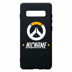 Чехол для Samsung S10+ Your Nickname Overwatch - PrintSalon
