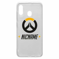 Чехол для Samsung A20 Your Nickname Overwatch - PrintSalon