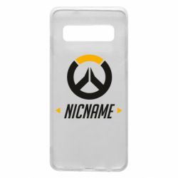 Чехол для Samsung S10 Your Nickname Overwatch - PrintSalon