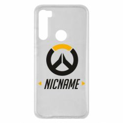 Чехол для Xiaomi Redmi Note 8 Your Nickname Overwatch - PrintSalon