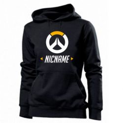 Женское худи Your Nickname Overwatch - PrintSalon
