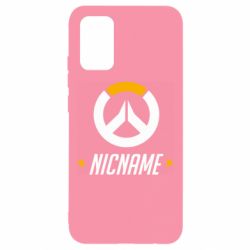 Чехол для Samsung A02s/M02s Your Nickname Overwatch - PrintSalon
