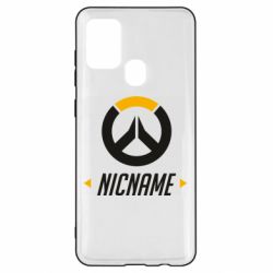 Чехол для Samsung A21s Your Nickname Overwatch - PrintSalon