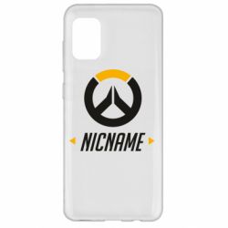 Чехол для Samsung A31 Your Nickname Overwatch - PrintSalon