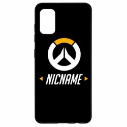 Чехол для Samsung A41 Your Nickname Overwatch - PrintSalon