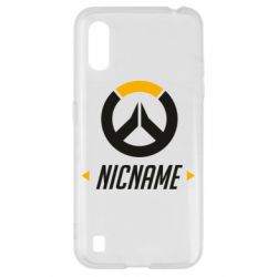 Чехол для Samsung A01/M01 Your Nickname Overwatch - PrintSalon