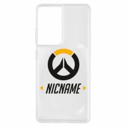 Чехол для Samsung S21 Ultra Your Nickname Overwatch - PrintSalon